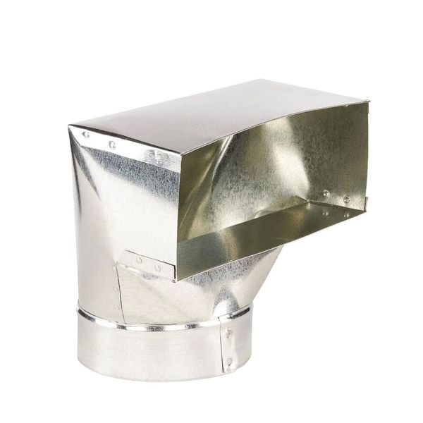 4" x 10" x 6" Galvanized Floor Ceiling HVAC Register Duct Boot Fitting 90° Bend
