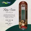 Silver Brush RS-2504 Ruby Satin Long Handle Brush Set, 4 Per Pack