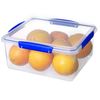 Sistema KLIP IT Food Storage Container, 5 L, Airtight & Stackable, BPA-Free, Clear with Blue Clips
