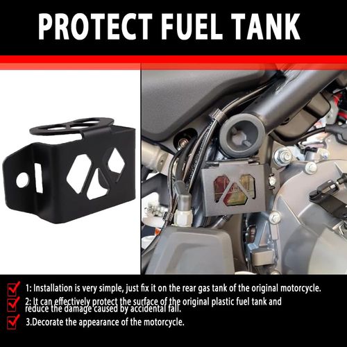 450MT Motorcycle Crash Protector For CF MOTO CF Moto 450 MT 450-MT 2024 450MT Rear Brake Master Cylinder Fluid Reservoir Cover Oil Cup Guard