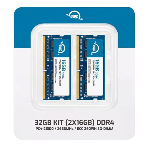 OWC 32GB (2X16GB) DDR4 RAM Compatible with Synology DiskStation DS923+ 2666MHz PC4-21300 CL19 ECC Unbuffered SODIMM 2Rx8 1.2V Memory Upgrade