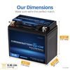 YTX12-BS Bluetooth PowerSport Battery, 12 Volts, 10Ah