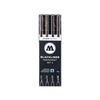 Molotow Blackliner Black Marker Brush - MO200486 Set 2 4er Set Black
