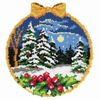 L/HK RUG W/BAUBLE - Latch Hook Kit: Rug: Winter Bauble - Orchidea