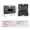 Impact Sockets Set 34pcs 6-Point 1/2in Drive Bit Ratchet Tool Kit Case