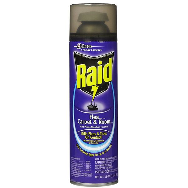 Raid Flea Killer Carpet Room Spray, 16 OZ