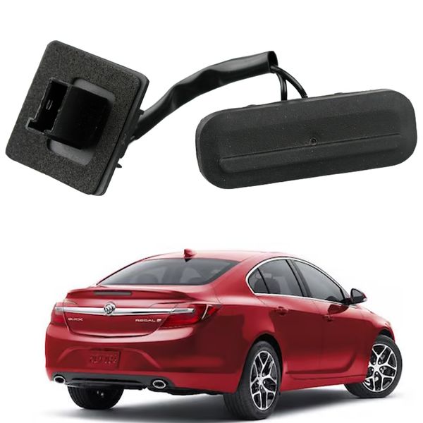 E-Vniko Rear Trunk Lid Release Switch Assembly Compatible with Buick Regal 2011-2017 Replacement Tailgate Lock Handle Opening Button Switch 13422268