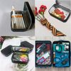 LPMXYW 2 PCS Rectangular Small Tin Boxes With Lid - Black Storage Box for Candy, Key, Earring, Coin Organizer - Mini Portable Box