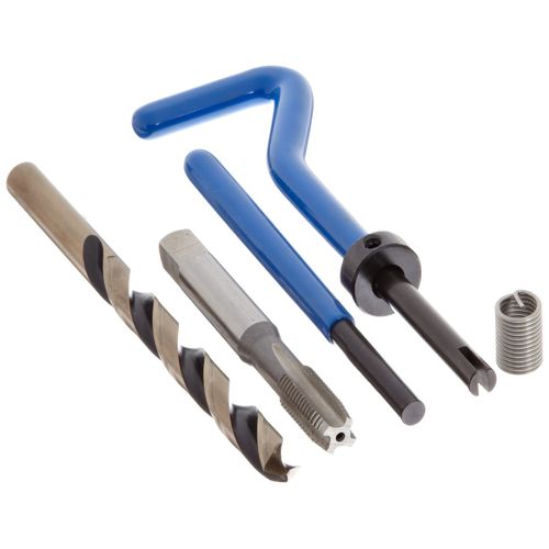 E-Z Lok SK31015 Helical Threaded Insert Kit, 304 Stainless Steel, 3/8"-24 Thread Size, 0.563" Installed Length (Pack of 10)