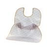 Richell Meal Apron, Pocket Type, Flowers, Ivory