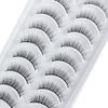 Wispy Lashes Natural Look False Eyelashes Strip Lashes 3D mink Lashes Handmade Fluffy Lightweight Short Eyelashes Natural 10 Pairs Light Volume Lashes Fake Eyelashes by Glowingwin