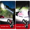 Hands-Free Sensor Headlamp with Red/Blue Safety Lights 1500mAh 40H Runtime 