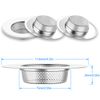 Helect 3-Pack Kitchen Sink Strainer Stainless Steel Drain Filter Strainer