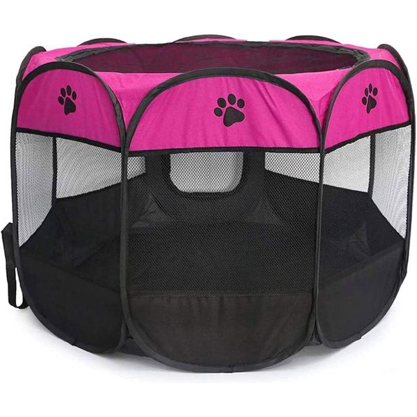 Pet Playpen, Foldable Dog Playpens, Portable Exercise Kennel Tent for Puppies/Do