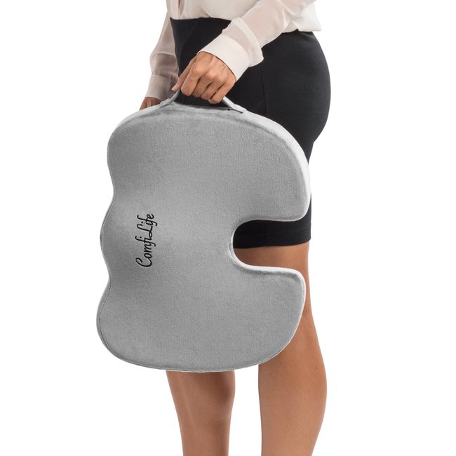 Non-Slip Orthopedic Gel & Memory Foam Coccyx Cushion for Tailbone Pain -  Office Chair Car