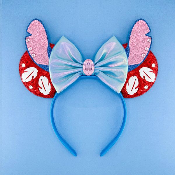 Stitch Mickey Ears, Mickey Ears Headband, Stitch Hawaii Ears
