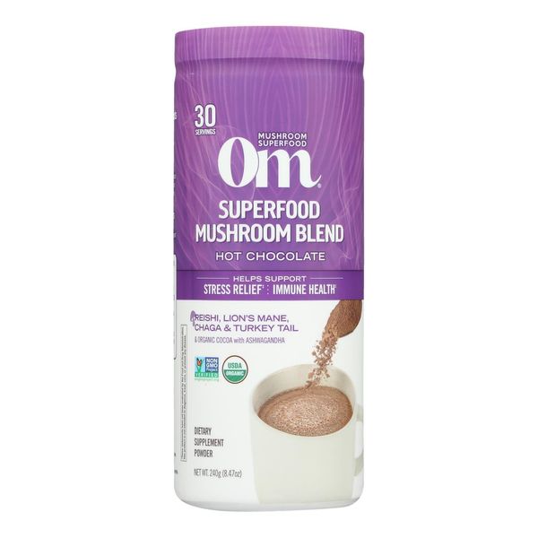 OM Mushrooms Hot Chocolate Mushroom Blend 8.47 oz