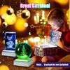 EEEKit LED Light Base for Crystal, 2 Pack 6 Colour Square Light Display Stand for Glass Art (Flat Base & Concave Base)