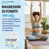 Magnesium Glycinate 500mg High Potency 120 Veggie Caps 3 Pack