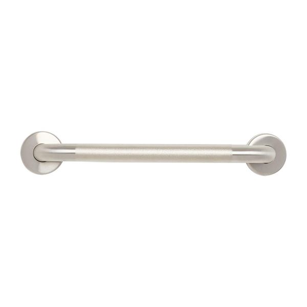 Seachrome 16" Wall Mount Grab Bar, 1 ¼" Diameter, Concealed Flanges, ADA Compliant, Peened with Satin Ends