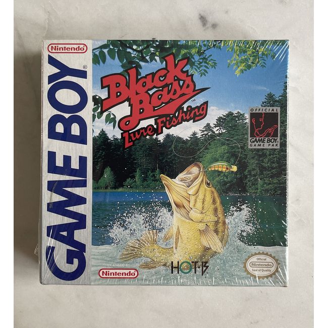 NEW Black Bass: Lure Fishing (Nintendo Game Boy, 1994) Complete CIB / NIB - RARE