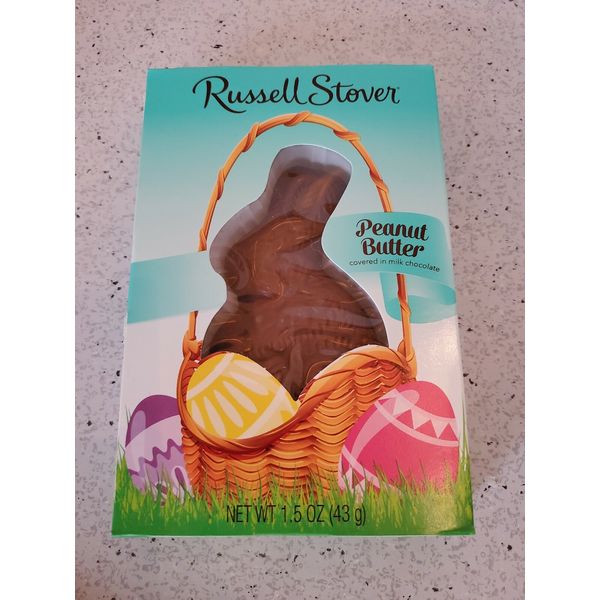 Russell Stover Peanut Butter Chocolate Bunny Rabbit 1.5oz