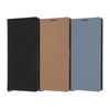 Xperia 1 IV Shock Resistant Notebook Type Leather Case KAKU Durable/Taupe/Light Gray