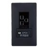 Panasonic Advanced Series WTL192273BK Outlet with Embedded Switch, Matte Black