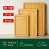 Bamboo Cutting Board Set Kitchen Chopping Serving Charcuterie Meal Prep Natural
