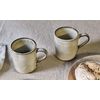 1 x Single Cream Stoneware Malia Mug for Coffee or Tea