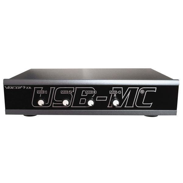 VOCOPRO USBMC 4 Microphone Analog to Digital USB Audio Interface Black