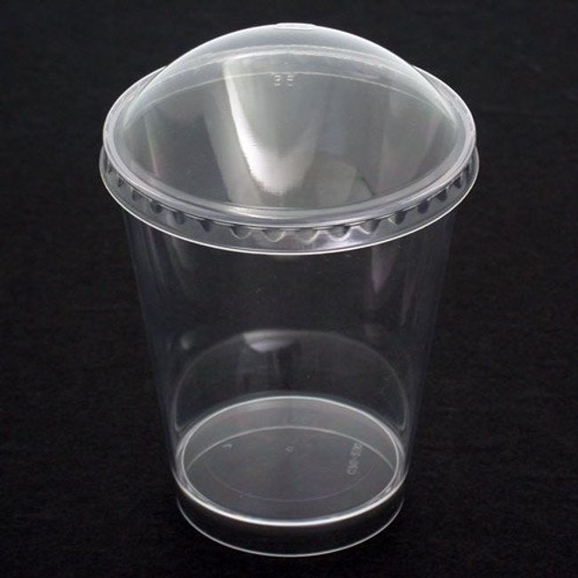 Plastic Dessert Cups 8.1 fl oz (230 ml) Dome Lid Included / 10 Pairs Tomisawa Shoten Jelly Cups