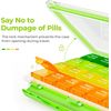 Monthly Pill Organizer Moistureproof, Large 28 Days Pill Case with Removable ...