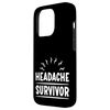 Headache Survivor Pain Migraine Struggle - Case for iPhone 15 Pro