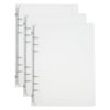 Patikil A5 Binder Cover, 3 Pcs PP 6 Ring Loose Leaf Protector, Transparent