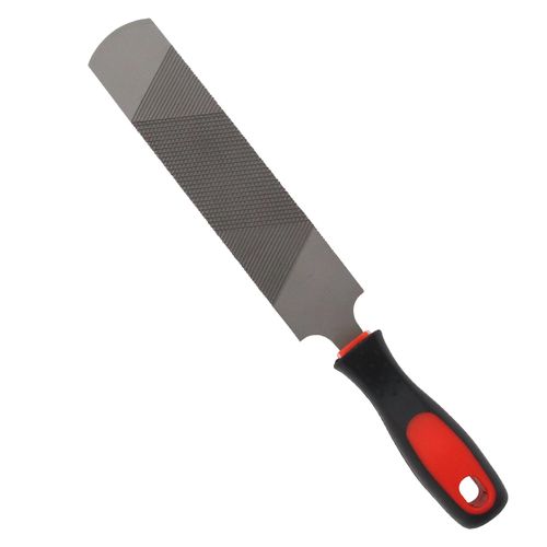 USUNFARN 12 Inches Hoof Rasp for Horses,Carbon Steel Hoof Picks for Horses with Rubber Handle,Double-Sided Hoof Farrier Rasp,Suitable for Horse/Goat/Cow/Donkey/Animal Hooves Farrier Tools (12 Inch)