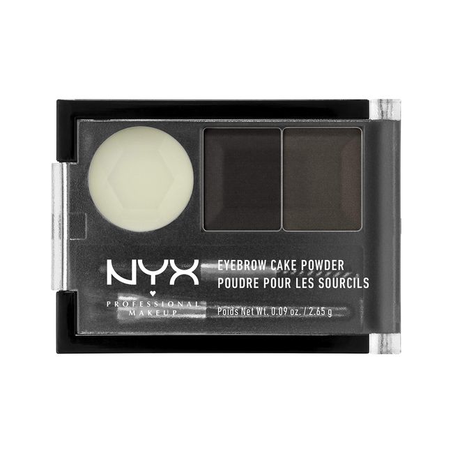 NYX Cosmetics Eye Brow Cake Powder - Black/Grey