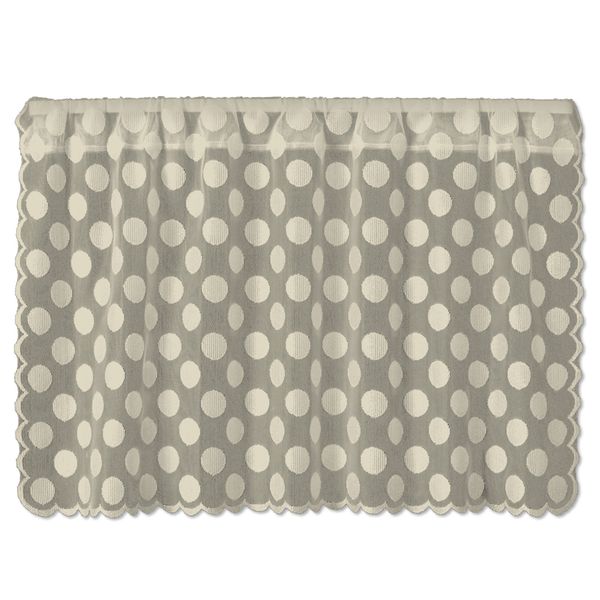 Heritage Lace Cafe Tier, 42 by 30-Inch, Polka Dot