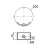 M6 6mm Replacement Threaded Half Moon Mini Luna Washers Nuts Bunk Beds Cots 13MM