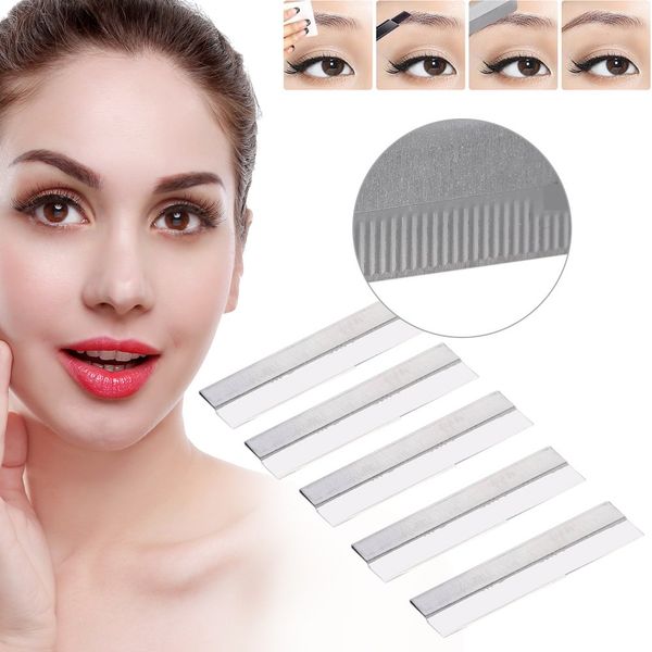 Frauen Augenbrauen Klinge, Make-Up Augenbrauen Gesichts Klinge Trimmer, Rasierer Haarentferner Rasierer Messer, für Gesicht, zur Modellierung von Augenbrauen, 100 Teile/satz