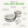 Click 10-Piece Stainless Steel Triply Cookware Set, Detachable Handle, Stackable