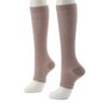 Valerit Women's Compression High Socks, Ballelite Compression Cure Socks, beige
