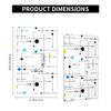 Atomic Mid Century Geometry Rustic Modern Black Decor Print Light Switch Plate Cover Plastic Wall Plates (Single Gang Toggle Switch)