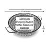 Polish Pottery Baker - Round with Handles - 8" - Holly Berry