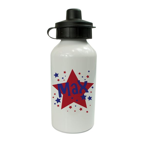 Personalised Kids Drinks Water Bottle Stars Theme (400ml)