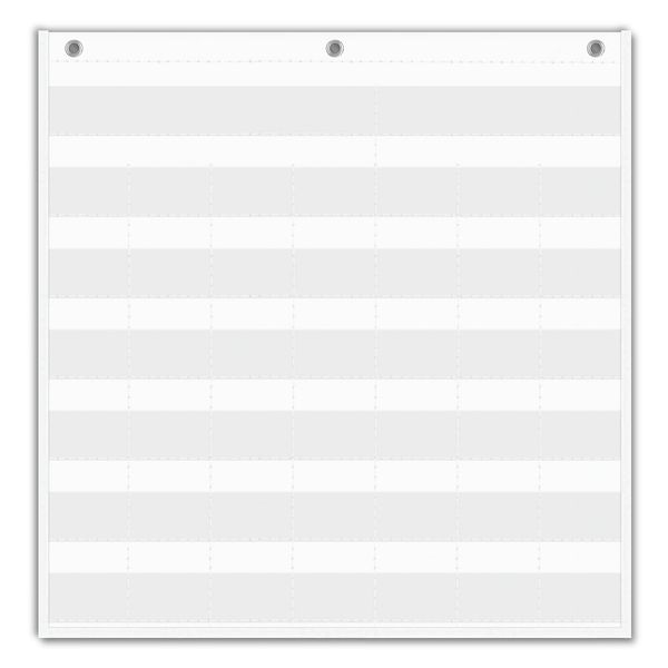 EAMAY Classroom Monthly Calendar Pocket Chart for 2.75 * 2.75 Cards,Homeschool Supplies and Classroom Must Haves! Only Chart(White)