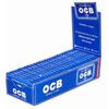 OCB Cigarette Paper Blue Elastic 25 Booklets of 100 Papers Made from 100% Vegetable Natural Fibres with Elastic Closure