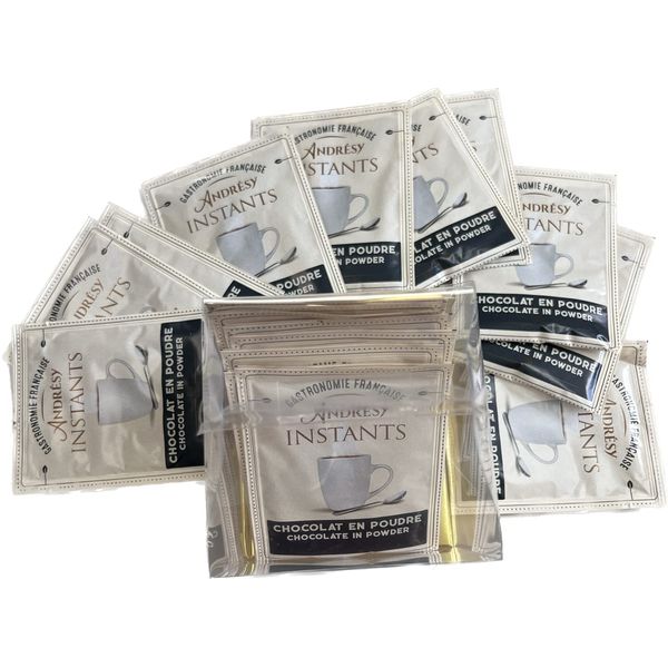 LES CONFITURES A L' ANCIENNE 10 Packs Hot chocolate packets in Gift Box - Award Winner Hot Chocolate imported from France