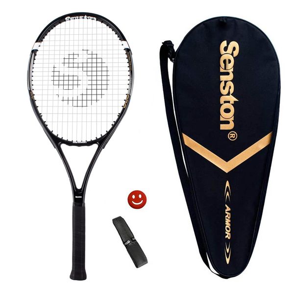 Senston Tennis Racket for Adults Tennis Racket Professional 27 inch Tennis Racquet Black