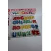 3 Window Gel Art Sheets, ABCs, Spring/Summer School Collection, 8" x 8" Sheets